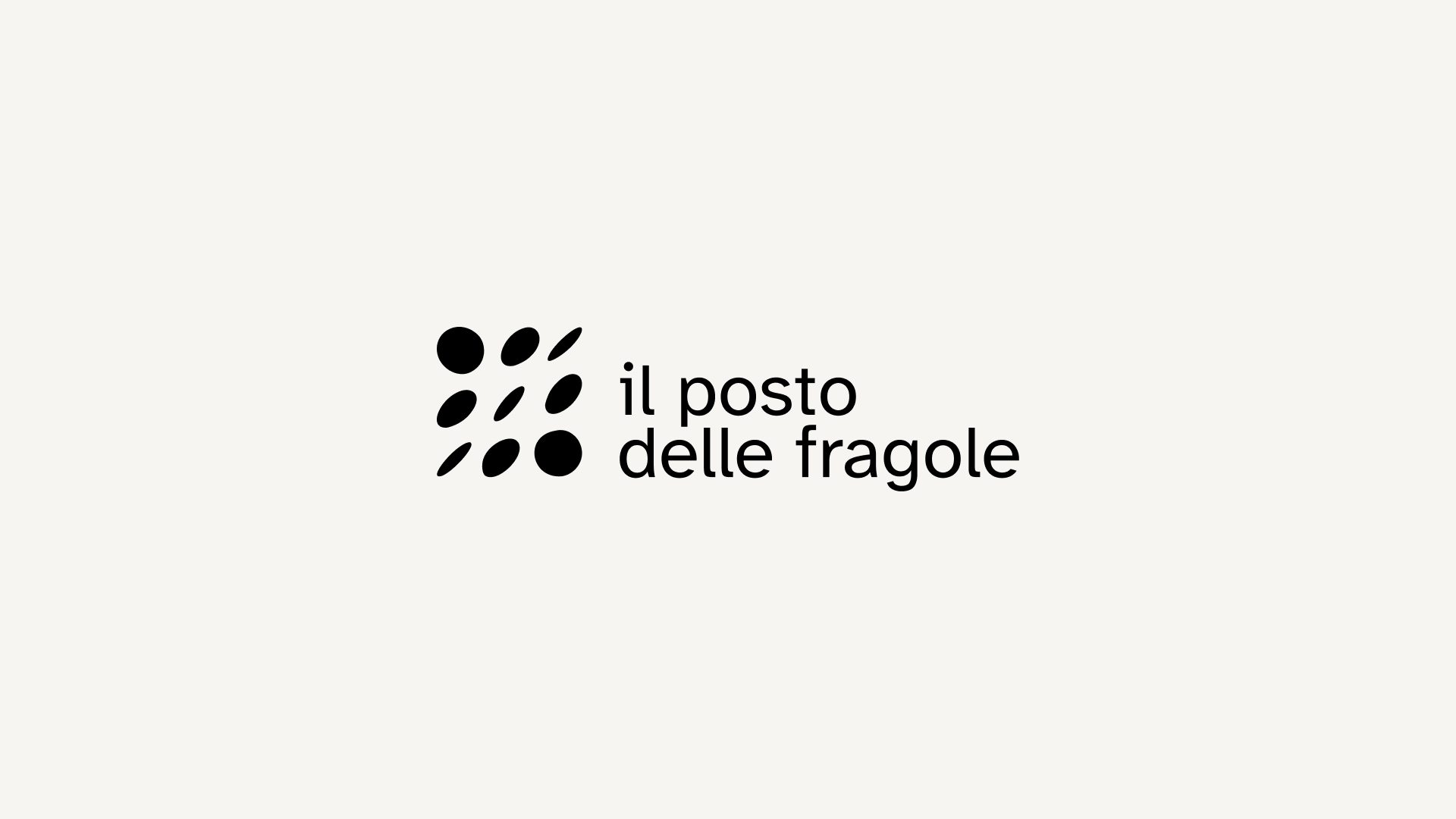 Logo board from the Brand Manual: il posto delle fragole