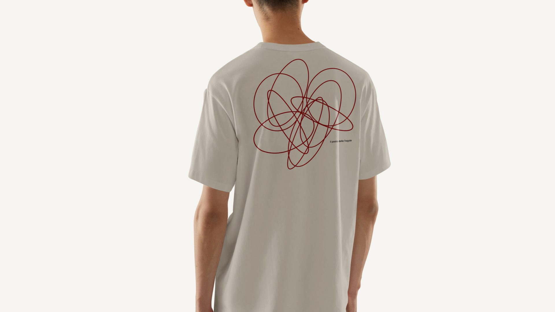 T-shirt with the gestural state of the mark